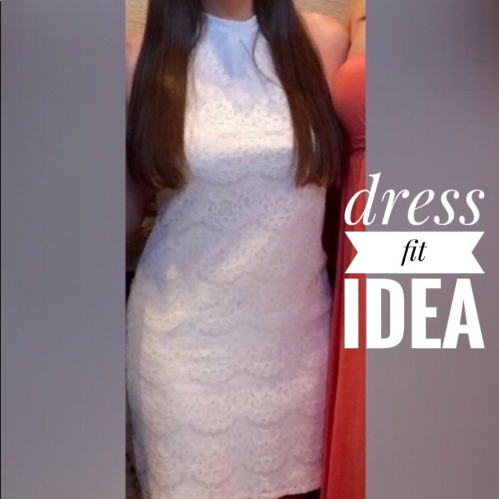 2 for $8 white lace halter dress